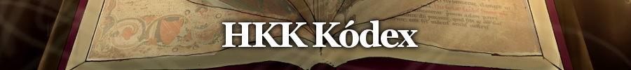 HKK kódex header